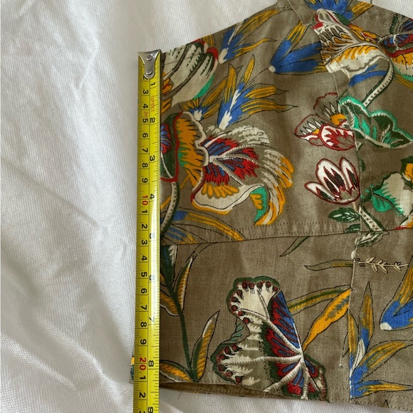 Banana Republic Linen Meridian Tie Back Crop Top - Picture 9 of 10